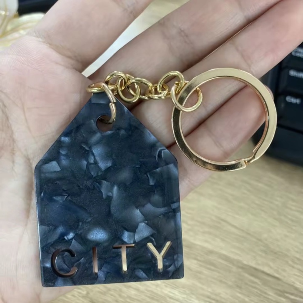 Black and Gold Keychain